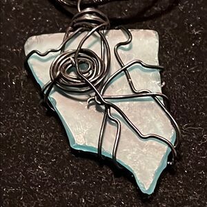 Exclusive Rare Unique One of a Kind Handmade/Handcrafted Wire-Wrapped Pendant